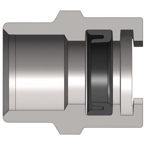 4NF6-S 303 Stainless Steel Dix-Lock™ N-Series Bowes Interchange Female Thread Coupler
